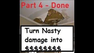 Rethink disaster! Turn nasty drywall damage into opportunity! Part 4
