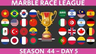 Marble Race League Season 44 DAY 5 Marble Race in Algodoo