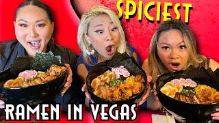 THE SPICIEST RAMEN IN LAS VEGAS!! SHINIGAMI CHALLENGE at Shock Ramen #RainaisCrazy