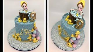 Bubble Bath Cake | Rubber Ducky Cake