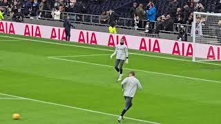 BRANDON AUSTIN: The Spurs Goalkeeper Warming-Up Pre-Match: Making His Debut Against Newcastle United