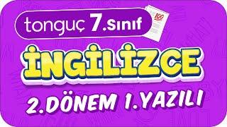 7.Sınıf İngilizce 2.Dönem 1.Yazılıya Hazırlık  #2024