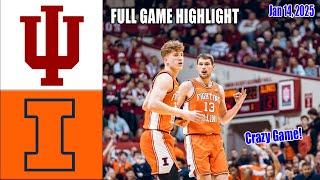 Illinois Fighting vs Indiana Hoosiers Full Game | Jan 14,2025 Men's College Basketball