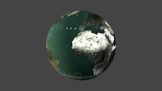 Interactive earth globe big data visualization