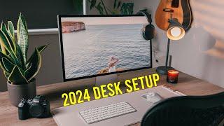 My 2024 Minimalist Photo & Video Editing Desk Setup