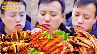 How ShiShen Cook Amazing Mutton Recipe 2022 | Chinese Food Eating Show | Funny Mukbang ASMR