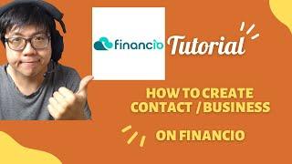 How to create Contact or Businesses on Financio