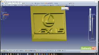 Making complex 3D logo by catia only 5 minutes