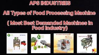 Most Demanded Machine in Food Industry By APS INDUSTRIES 9409150555