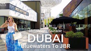 Dubai Walking Tour 4K - Bluewaters Island To Jumeirah Beach Residence - JBR - Street Walk (60fps)