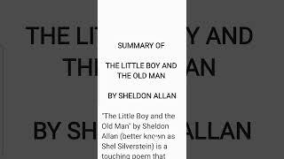 The Little Boy and the Old Man Summary