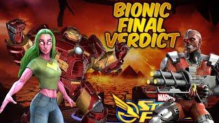 Definitive Bionic Avenger Recommendations.  All testing completed.  T4's ISO, and placement.