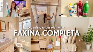 FAXINA COMPLETA PESADA NO LAR | MUDEI A DECORAÇÃO DO LAR | LIMPEZA & ORGANIZAÇÃO | ALMOÇO FRESQUINHO