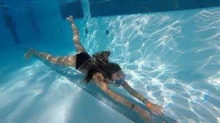 Carla Underwater Long swim and Breath holding underwater