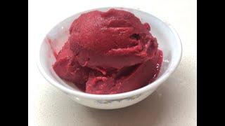 How to make Plum Sorbet without machine | Aloo Bukhara Ice Cream | No machine ice cream