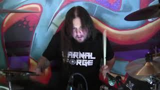 Lawrence Dinamarca - Drummer. Playthrough Carnal Forge - Aftermath