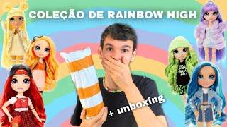 MINHA COLEÇÃO DE RAINBOW HIGH  + unboxing!