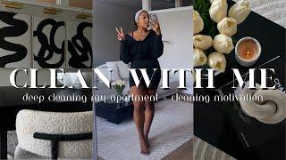 DEEP CLEAN MY APARTMENT WITH ME! (deep cleaning motivation to get out of a funk)