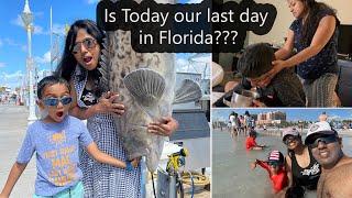 Floridaல Tampa BEACH போனோம் செம்ம Fun ~ but Krish Kutty தான் sick ஆயிட்டான் /Family Traveler 4KVLOGS