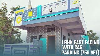 20 X 30 East facing 1BHK with car parking after completion Walkthrough.#construction #building