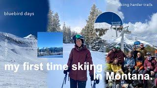 EPIC ski trip vlog | a week in big sky montana, ski-in ski-out house, going out of my comfort zone