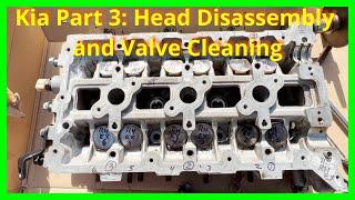 Kia Part 3: Head Disassembly: Easy Valve Removal and Cleaning