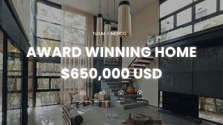 Award Winning Home for Sale | Tulum Mexico