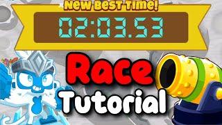 BTD6 Race Tutorial / guide |  Frozen Craters