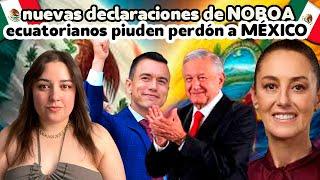 ECUATORIANOS PIDEN PERDÓN FRENTE A NUEVAS DECLARACIONES DE SU PRESIDENTE
