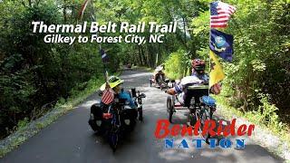 Thermal Belt Rail Trail Recumbent Trike Ride From Gilkey, NC  to Forest City | BentRider Nation