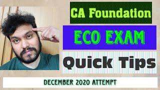 CA Foundation Economics | Exam Tips