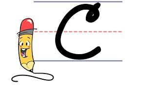 Pencil Pete's Cursive Writing - Uppercase C