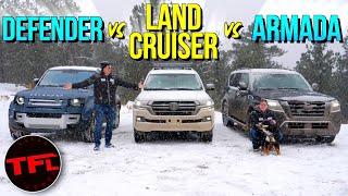 We Take 3 Iconic Off-Roaders Up A Mountain In a Snowstorm: What Can Go Wrong?