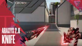 ARAXYS 2.0 KNIFE (MELEE) SKIN PREVIEW - VALORANT ARAXYS 2.0 SKINS GAMEPLAY