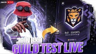 FREEFIRE LIVE GUILD TEST STREAM Zz FOR FREESTYLE PLAYERS ONLY JOIN BXD ESP DEFEAT US IN 1VS1