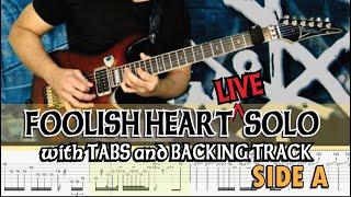 SIDE A BAND | FOOLISH HEART LIVE SOLO with GUITAR PRO 7 TABS and BACKING TRACK | ALVIN DE LEON 2020