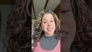 Day 2 of an unusual curly hair routine #mixandmatch #curlyhair #latinacurly #curlsmith #haircare