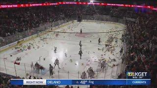 Condors fans pack the house for Teddy Bear Toss Night