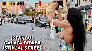 Walking the MOST FAMOUS Street in Istanbul Turkey 2024 4K Video