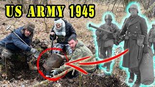 Abandoned after World War II and still there! US Army Camp discovered with a metal detector