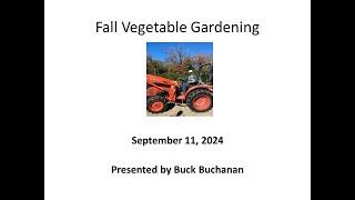 Fall Vegetable Gardening