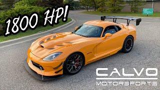 1800HP CALVO MOTORSPORTS TWIN TURBO VIPER ACR REVIEW! *FREAKSHOW*