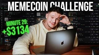 1 HOUR Memecoin Trading Challenge (MUST SEE!)