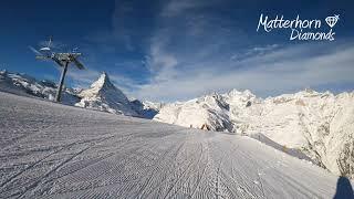 Zermatt Ski Run: Blauherd - Findeln - Eja