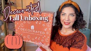 FIRST LOOK Decocrated Fall 2022 Unboxing | Home Decor Subscription Box