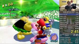 [WR] Super Mario Sunshine - All 240 Blue Coins Speedrun in 54:59 by Jcool114