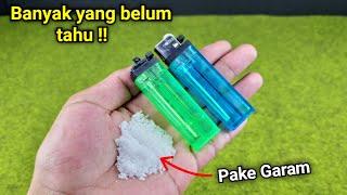 Use Salt! A practical way to refill a Gas Lighter