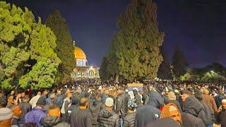 Masjid Al AQSA Wednsday 25th Dec Fajar Prayer  ||نفل صلاة الفجر فی المسجد الاقصی المبارک