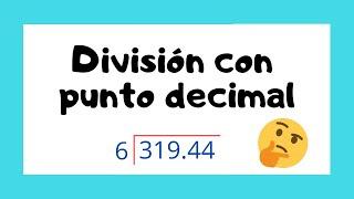 ‍ Cómo resolver DIVISIONES con PUNTO DECIMAL 