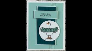 Silly Goose Quick and Easy Template Card No 4